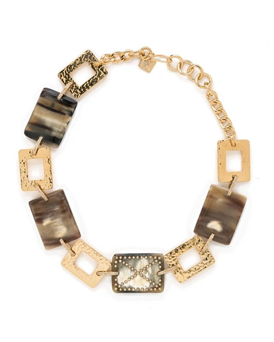 Ashley Pittman Avery Diamond Horn-plate Necklace