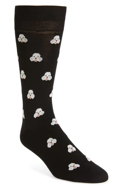 Paul Smith Men's Doggo Cotton-blend Socks In Black
