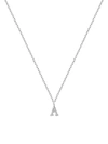 Meira T 14k White Gold Diamond Intial Pendant Necklace In Initial A