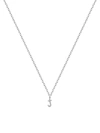 Meira T 14k White Gold Diamond Intial Pendant Necklace In Initial J