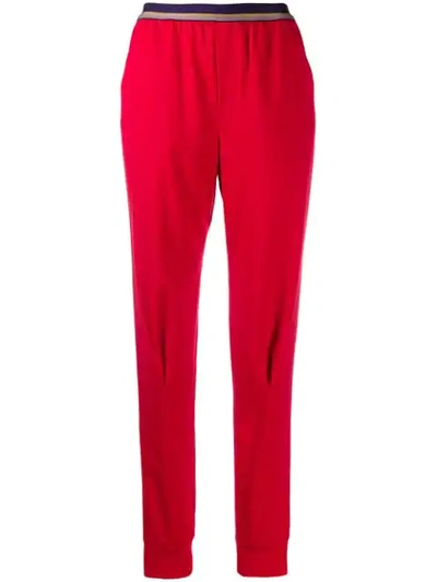 A.f.vandevorst Tapered Leg Trousers In Red