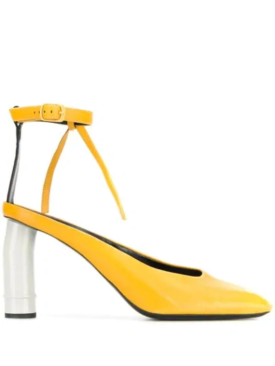 Nina Ricci Sculpted Heel Pumps In Yellow