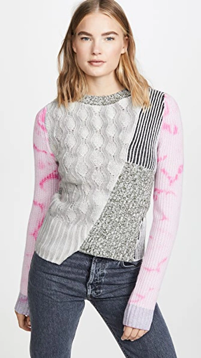 Zoë Jordan Kelly Sweater In Multi Pink Tie Dye