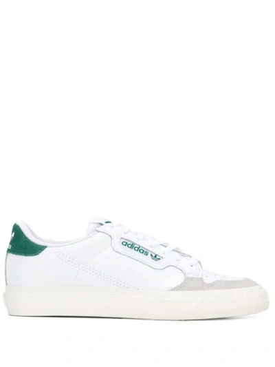 Adidas Originals Continental 80 Vulc Sneakers In Leather With Green  Tab-white | ModeSens