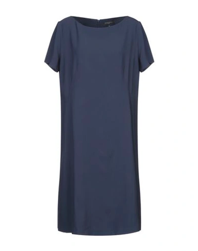 Antonelli Short Dress In Dark Blue