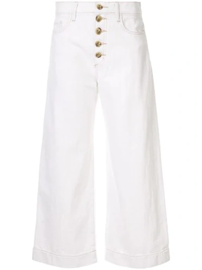 Nobody Denim Skylar Wide-leg Jeans In White