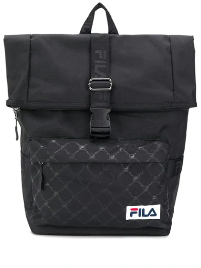 Fila Logo Patch Backpack In Black