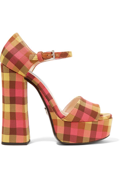 prada yellow sandals