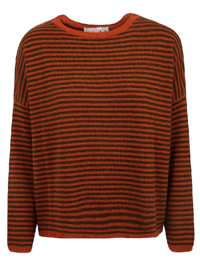 Alyki Sophie Sweater In Brick/grey