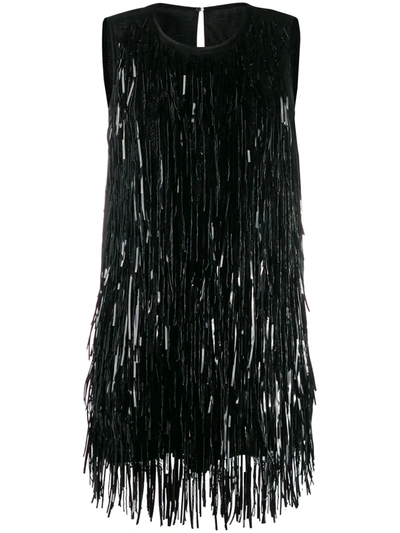 N°21 Embellished Silk And Tulle Dress In Black
