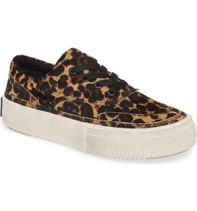 Allsaints Women's Mercia Leopard Print Platform Sneakers In Leopard Calf Hair