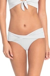 Robin Piccone Ava Twist Hipster Bikini Bottoms In White