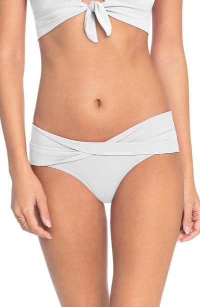 Robin Piccone Ava Twist Hipster Bikini Bottoms In White