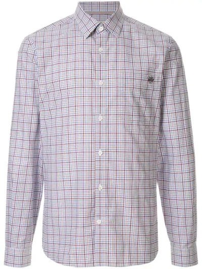 Gieves & Hawkes Checked Cotton Shirt In Red