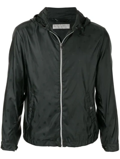 Gieves & Hawkes Zipped Hooded Jacket In Black