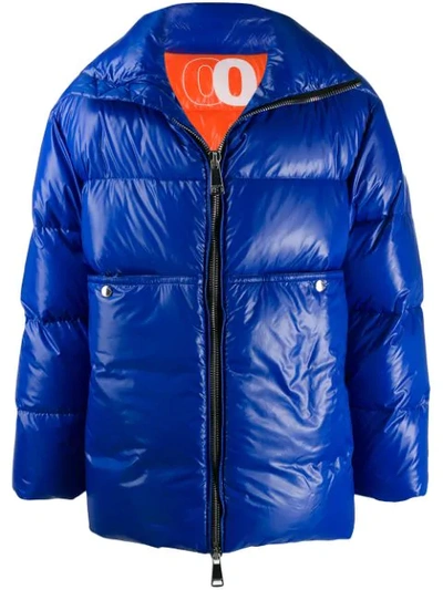 Khrisjoy Fitted Puffer Jacket In Royal