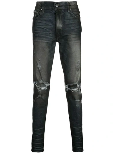 Amiri Thrasher Minimal Jeans In Black
