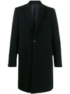 Dolce & Gabbana Classic Single Breasted Coat In Dark Blue