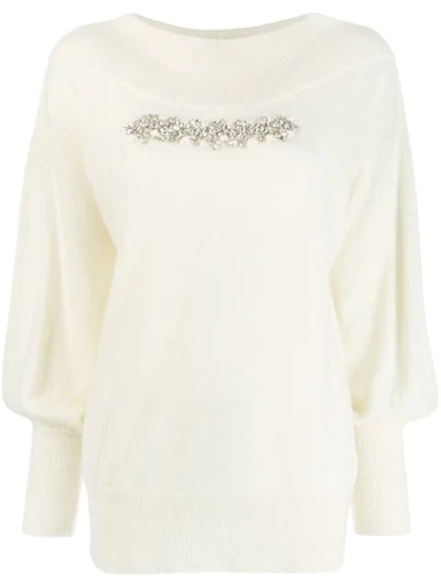 P.a.r.o.s.h Embellished Jumper In White