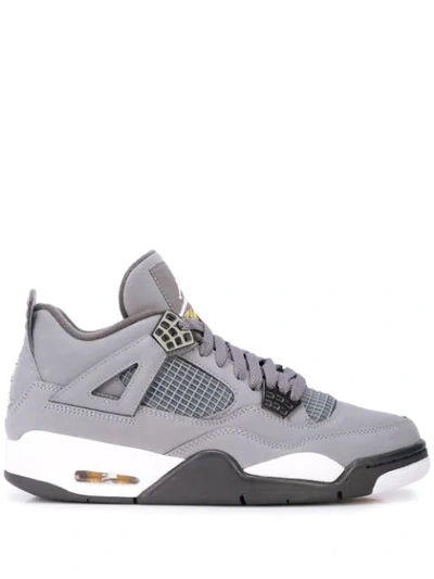 Nike Air Jordan 4 Retro High Top Sneakers In Grey