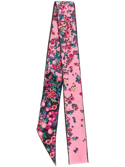 Givenchy Floral-print Neck Tie In Black