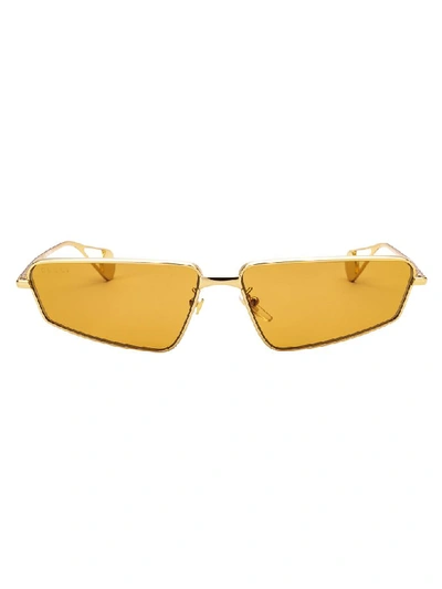 Gucci Sunglasses In Gold Gold Orange