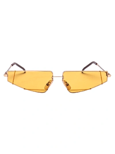 Fendi Sunglasses In Gold Brown