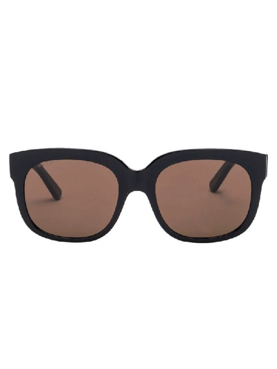 Gucci Sunglasses In Black Black Brown
