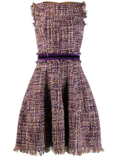 Talbot Runhof Golo Dress In Purple