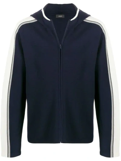 Joseph Sportwear Milano Knit Hoodie In Blue