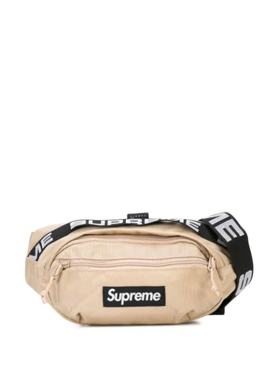 Supreme Logo Patch Belt Bag In Brown