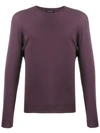 Falke V-neck Plain Jumper In Red