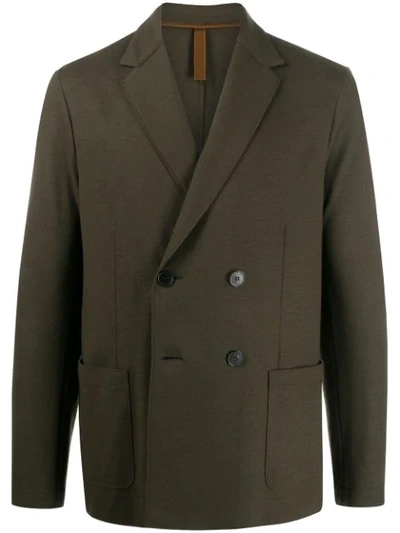 Harris Wharf London Double Breasted Jacket In Green