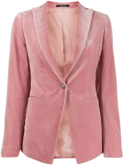 Tagliatore Gilda Single-breasted Blazer In Pink