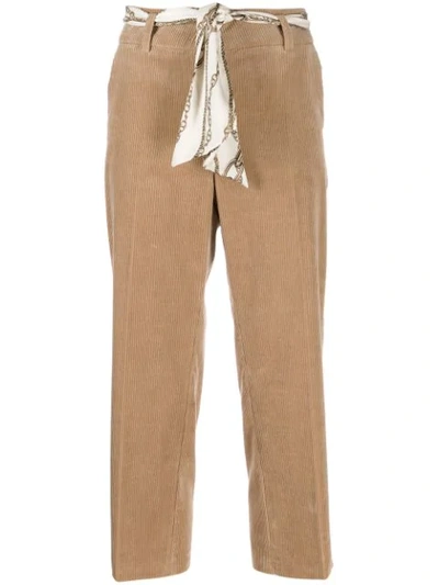 Cambio Corduroy Cropped Trousers In 43