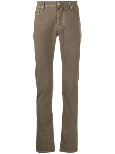 Jacob Cohen Slim-fit Jeans In Neutrals