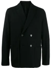 Harris Wharf London Double Breasted Jacket In 199 Black