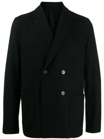Harris Wharf London Double Breasted Jacket In 199 Black