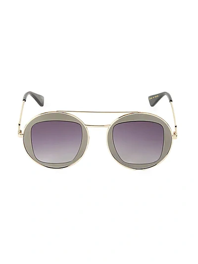 Gucci 47mm Round Sunglasses