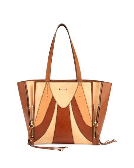 chloe medium milo calfskin leather tote