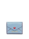 Miu Miu Love Wallet In Blue