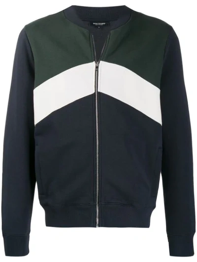 Ron Dorff Zipped Tennis Jacket In Blue