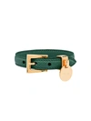 Prada Saffiano Leather Bracelet In Green