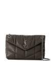 Saint Laurent Monogram Loulou Shoulder Bag In Grey