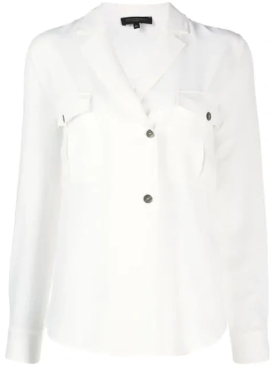 Antonelli Patch Pocket Blouse In White