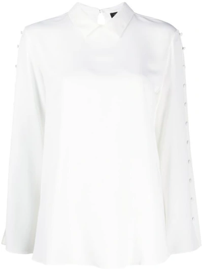 Antonelli Button Sleeved Blouse In White