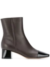 Gianvito Rossi Cap Toe Boots In Brown