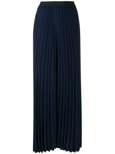 Fabiana Filippi Pleated Loose Trousers In Blue