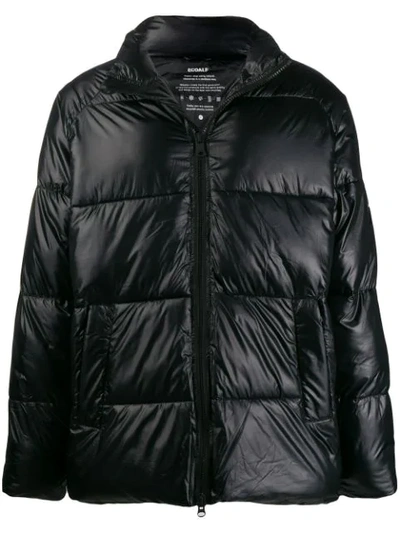 Ecoalf Colour Block Padded Jacket In Black