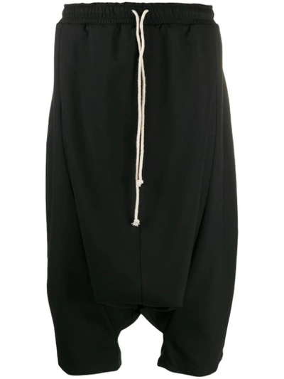 Alchemy Drop-crotch Cropped Trousers In Black